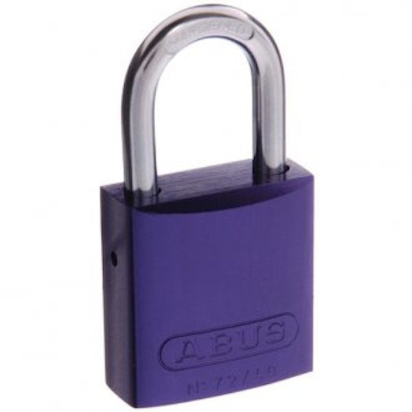 72/40 40mm Purple Anodised Aluminium Bodied Padlock