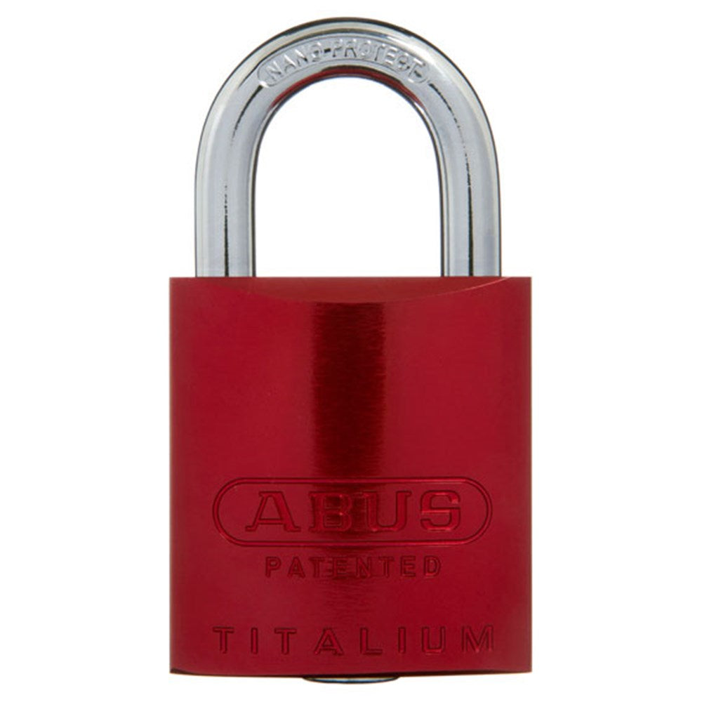 Abus 83AL/45 45mm Anodised Aluminium Padlock-Red