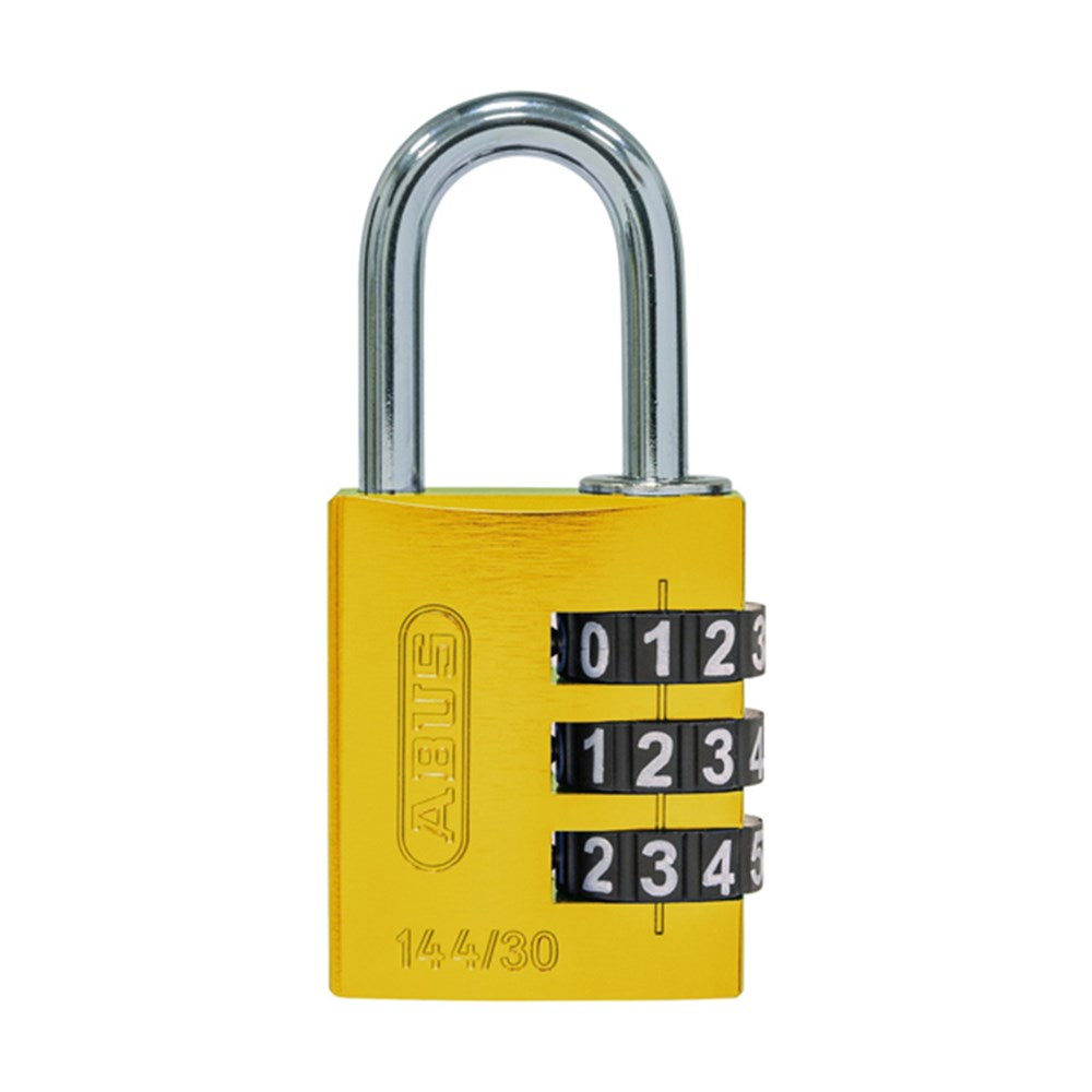 Abus 144/30 Combination Padlock Yellow