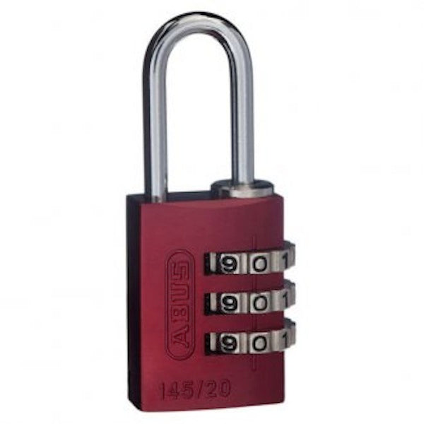 Abus 145/20 Combination Padlock Quad Pack Red