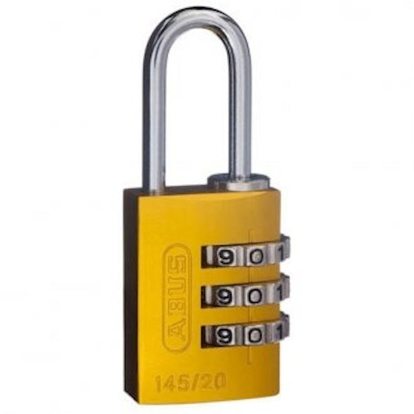 Abus 145/20 Combination Padlock Yellow