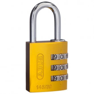 Abus 145/30 Combination Padlock Yellow