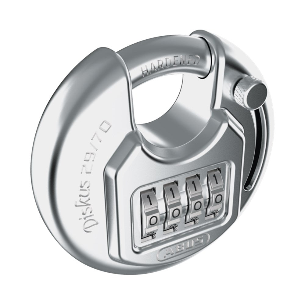Abus 29/70 Stainless Steel Combination Diskus Padlock