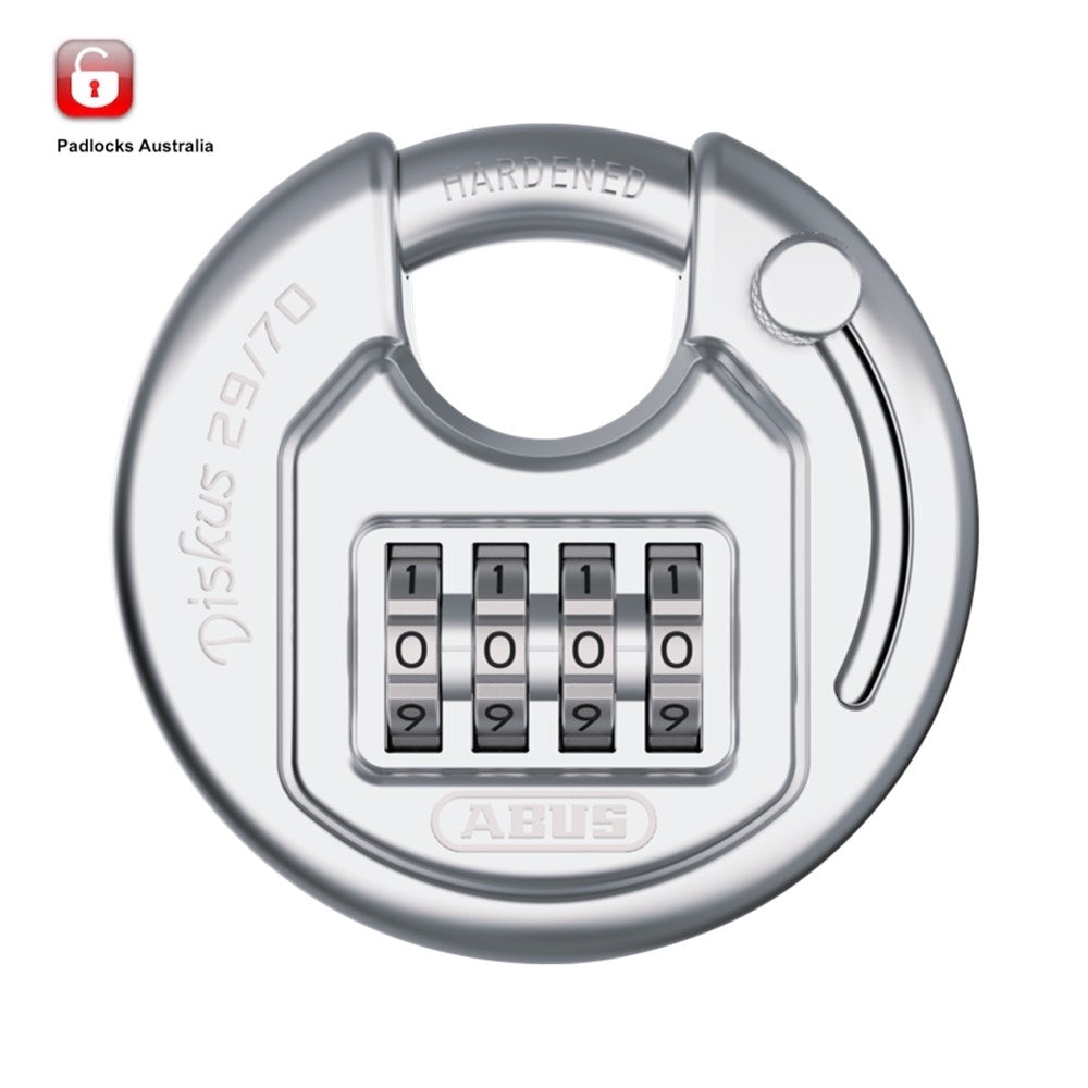 Abus 29/70 Stainless Steel Combination Diskus Padlock