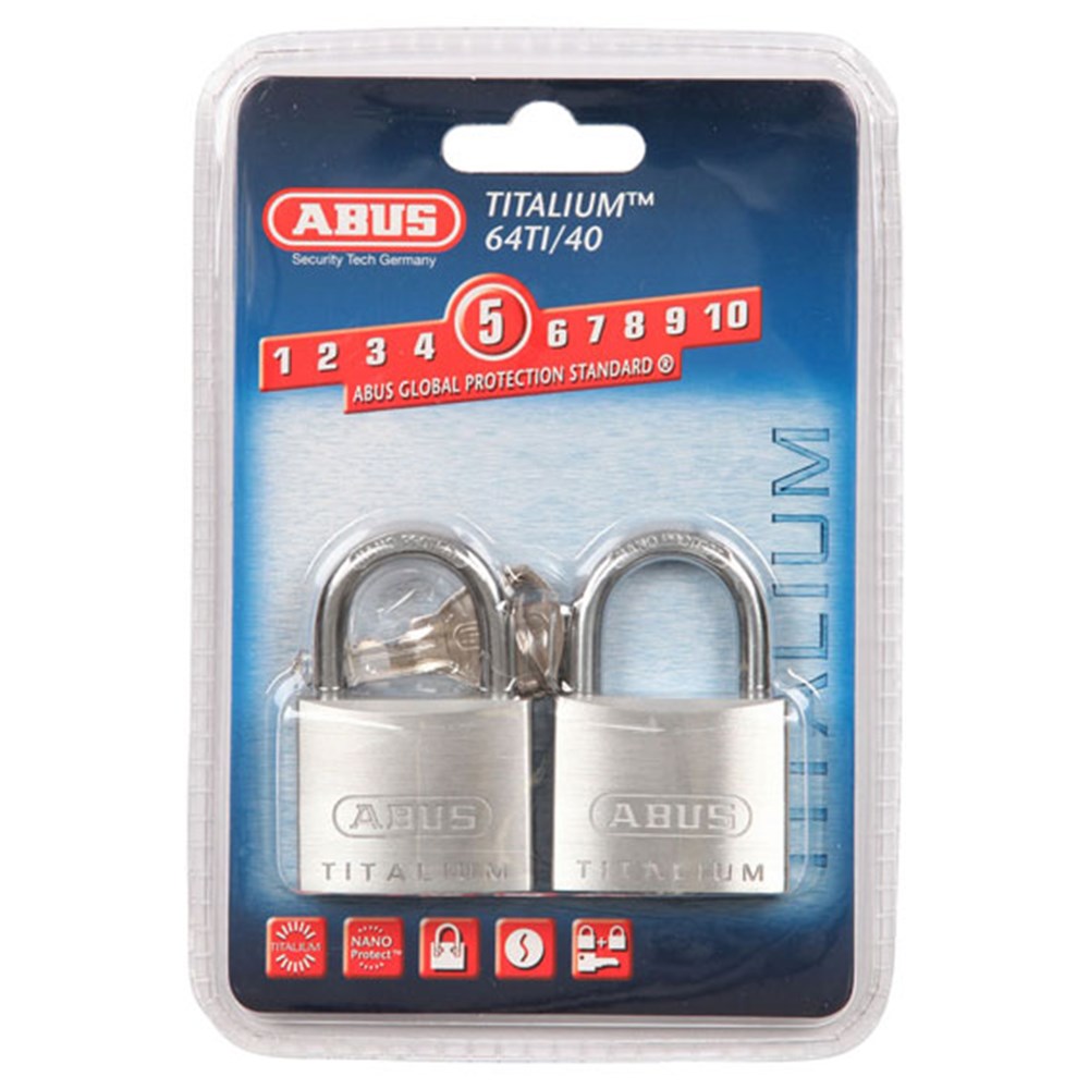 Abus 64TI/40 Padlock Twin Pack