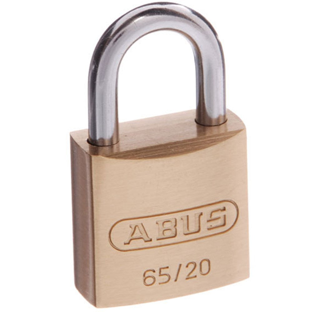 Abus 65/20 20mm Brass Bodied Padlock
