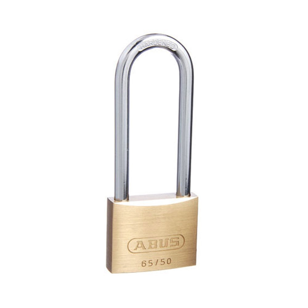 Abus 65/50HB80 50mm Extended Shackle Brass Padlock