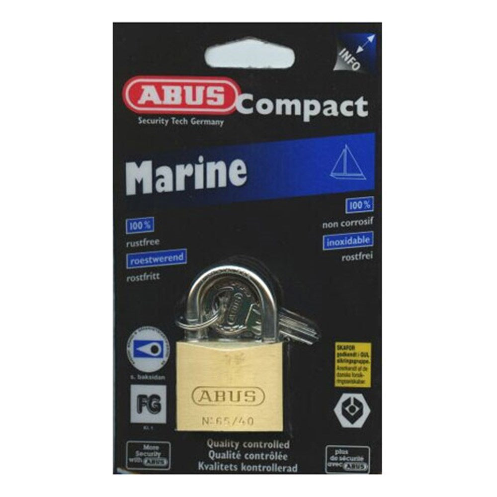 Abus 65IB/40 40mm Padlock Stainless Steel Shackle