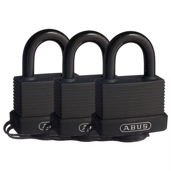 Abus 70/45 Weather Resistant Padlock Triple Pack