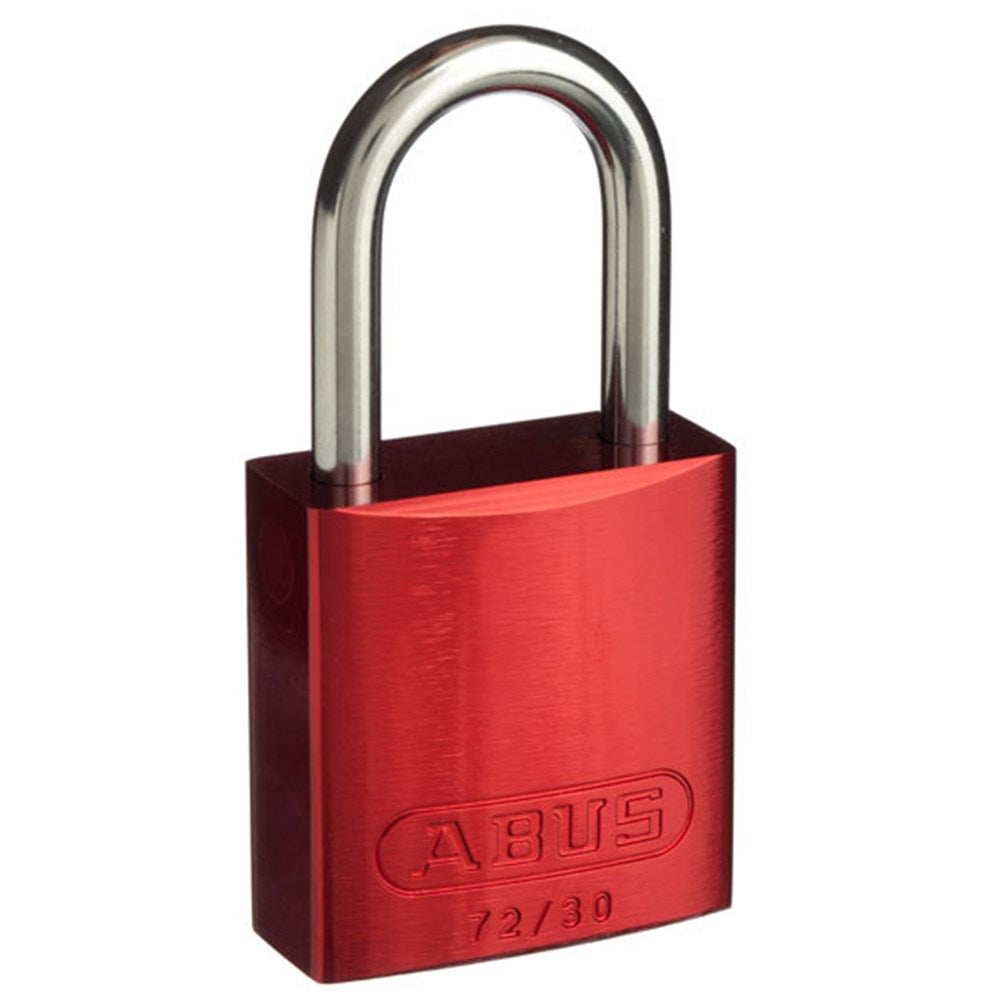 Abus 72/30 30mm Red Anodised Aluminium Padlock