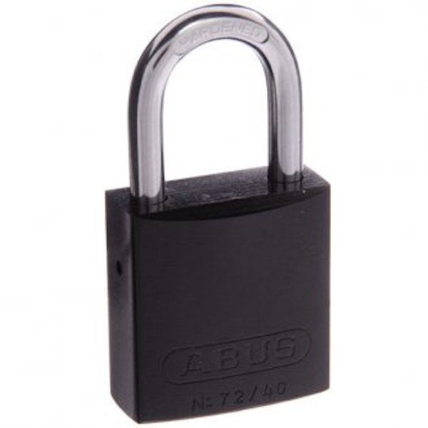 72/40 40mm Black Anodised Aluminium Bodied Padlock