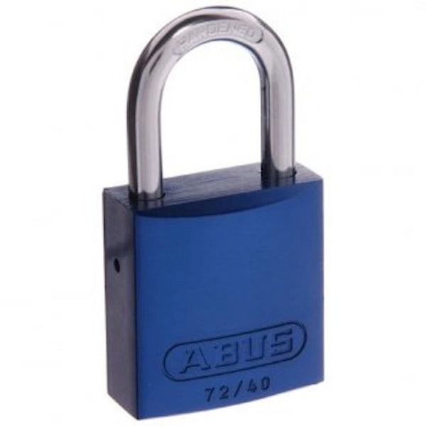 72/40 40mm Blue Anodised Aluminium Bodied Padlock