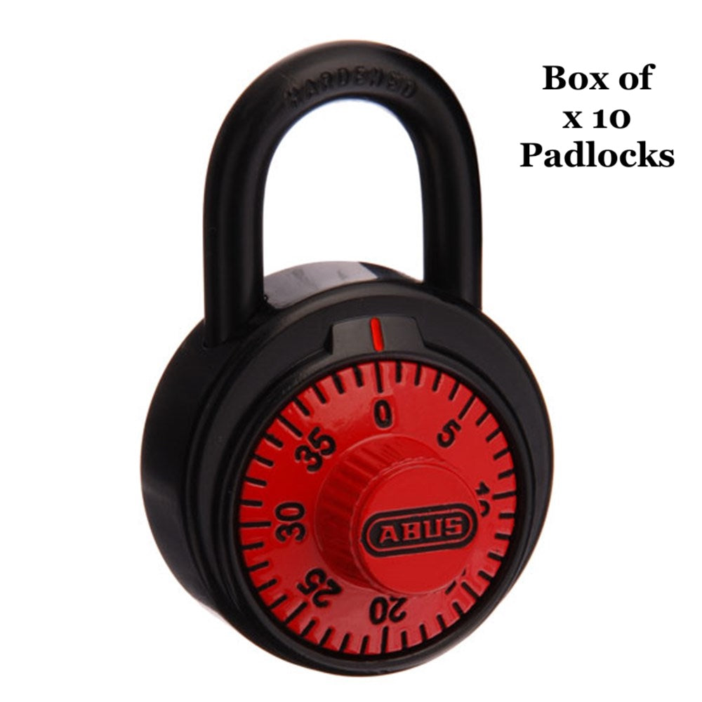 Abus 78KC/50 Combination Padlocks-Red x 10