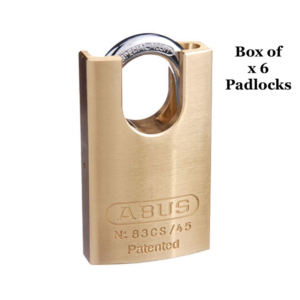 Abus 83CS/45 45mm Closed Shackle Padlocks x 6