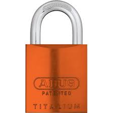 Abus 83AL/45 45mm Anodised Aluminium Padlock-Orange