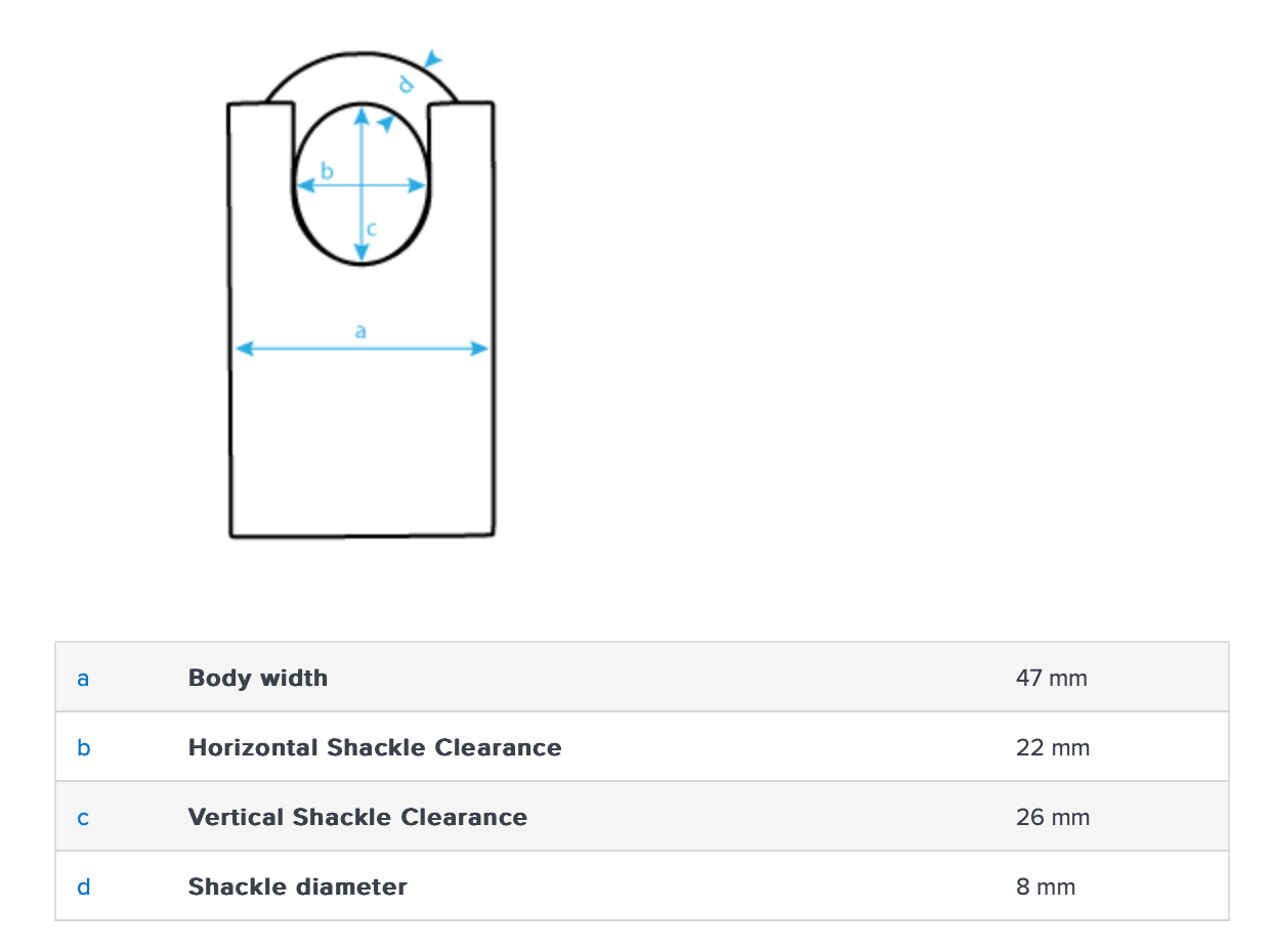 Abus 83CS/45 45mm Closed Shackle Padlock