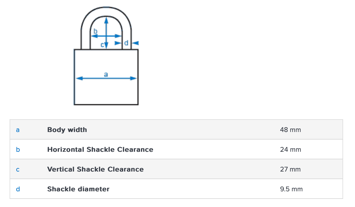 Abus 83/50 50mm Padlock