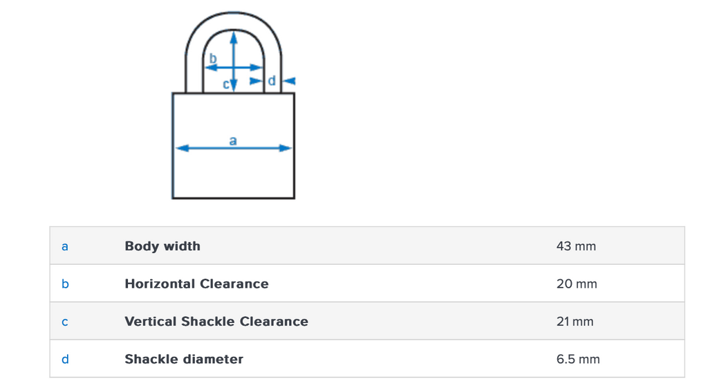 Abus T84MB/40 Weather Resistant 40mm Padlock