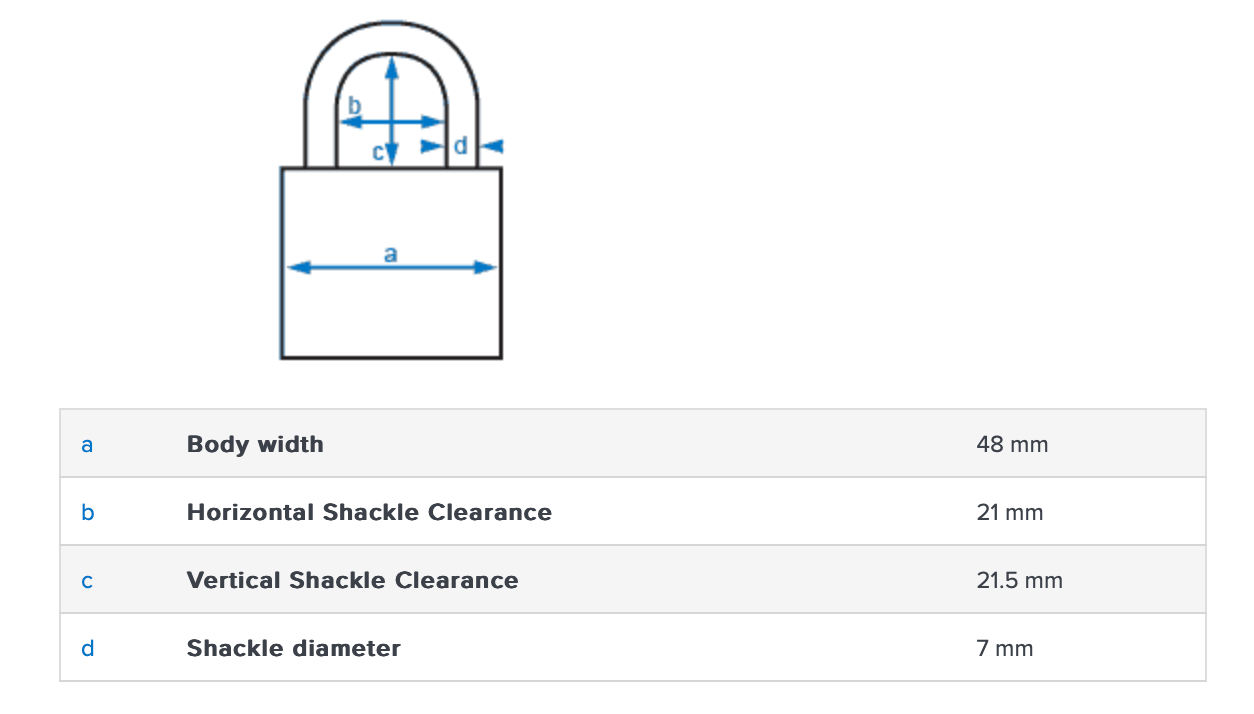 Abus 78KC/50 Combination Padlock-Black