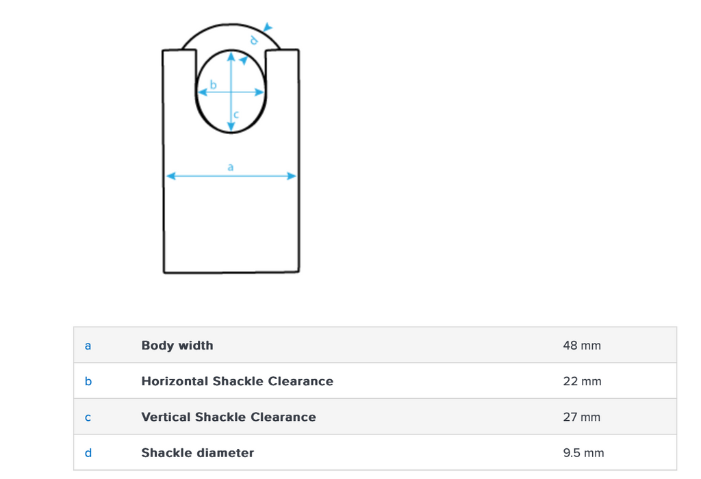 Abus 83CS50 50mm Closed Shackle Padlock