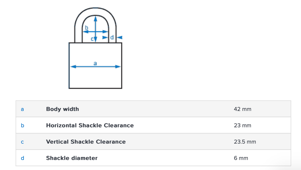 158/40 Combantion Padlock