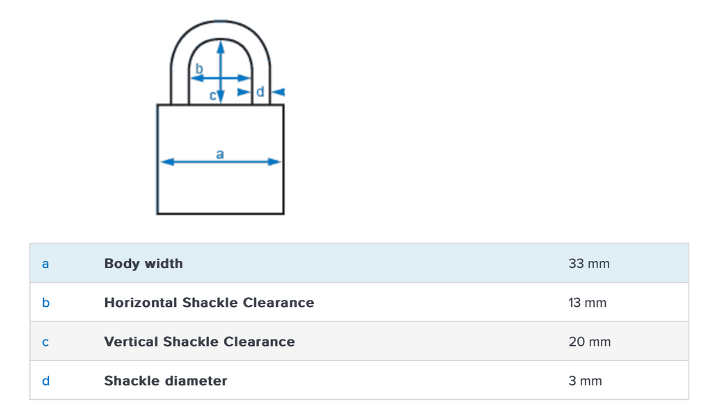 Abus 147TSA 30mm Combination Padlock