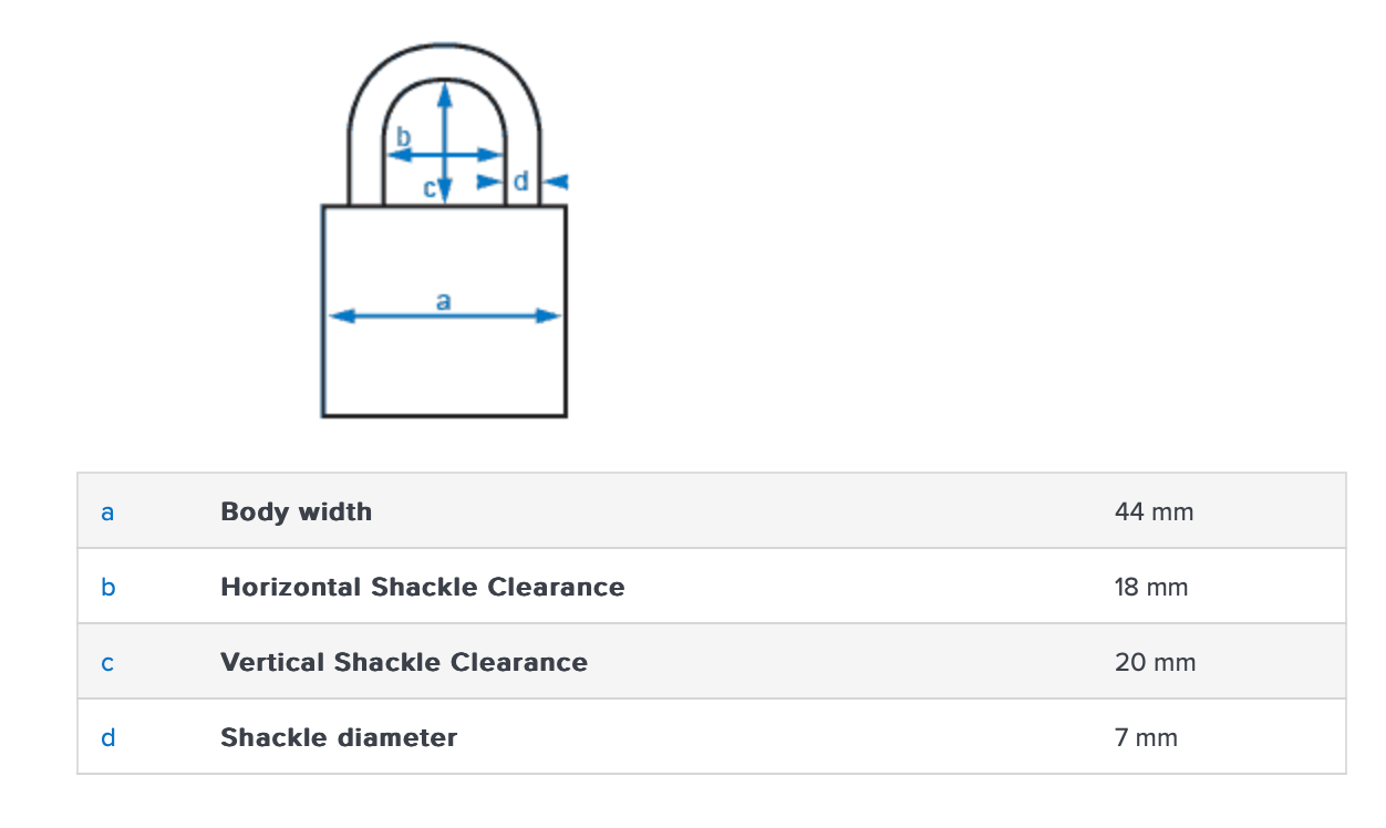 4140EC 40mm Laminated Padlock
