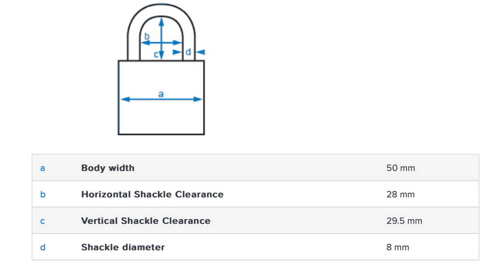 Abus 65/50 50mm Brass Bodied Padlock