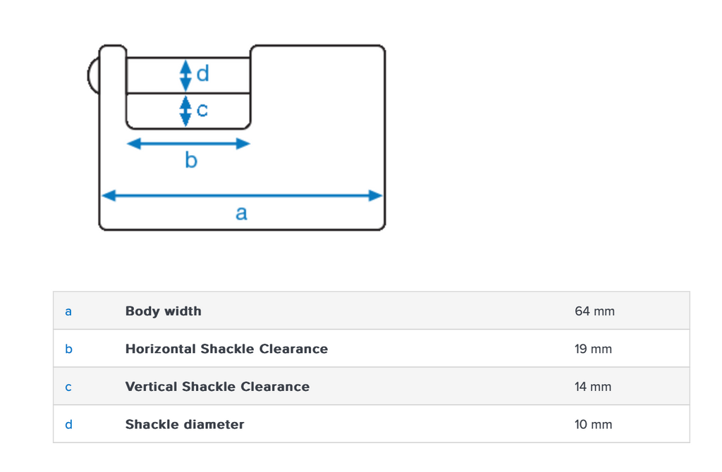 Abus 82/63 63mm Monoblock Padlock