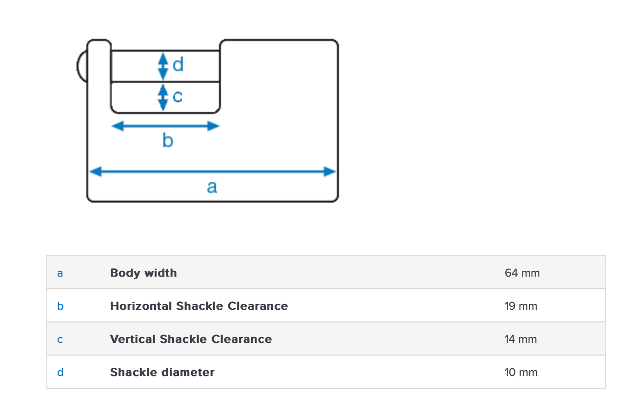 Abus 82/63 63mm Monoblock Padlock
