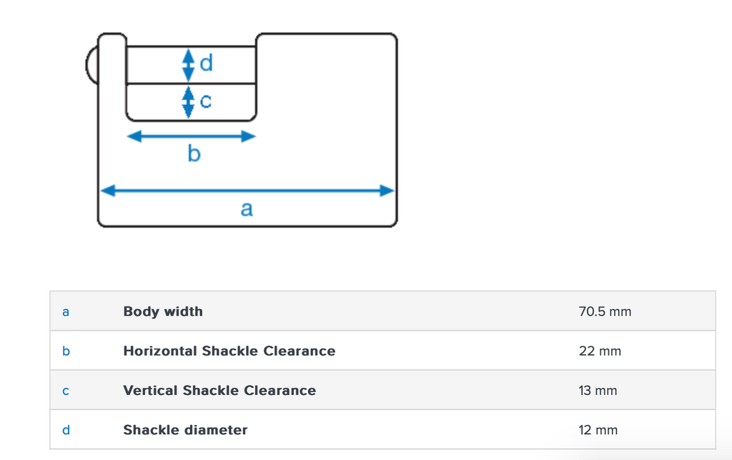 Abus 82/70 70mm Monoblock Padlock