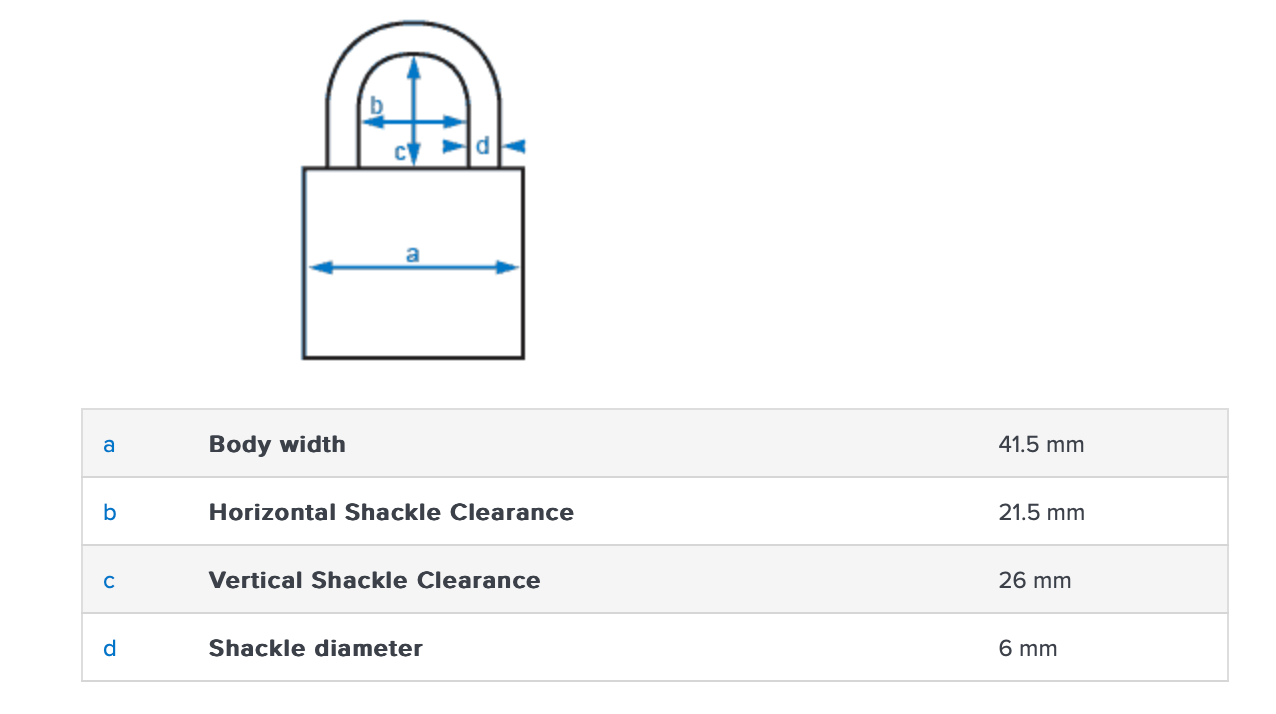 Abus 145/40 Orange Combination Padlock