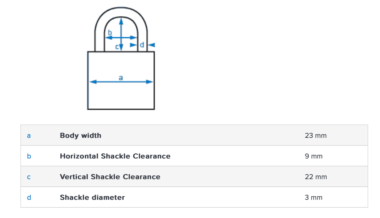 Abus 165/20 Combination Padlock