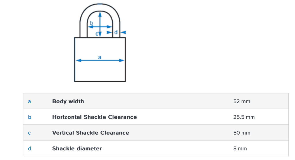 Abus 158/50HB50 Combination Padlock