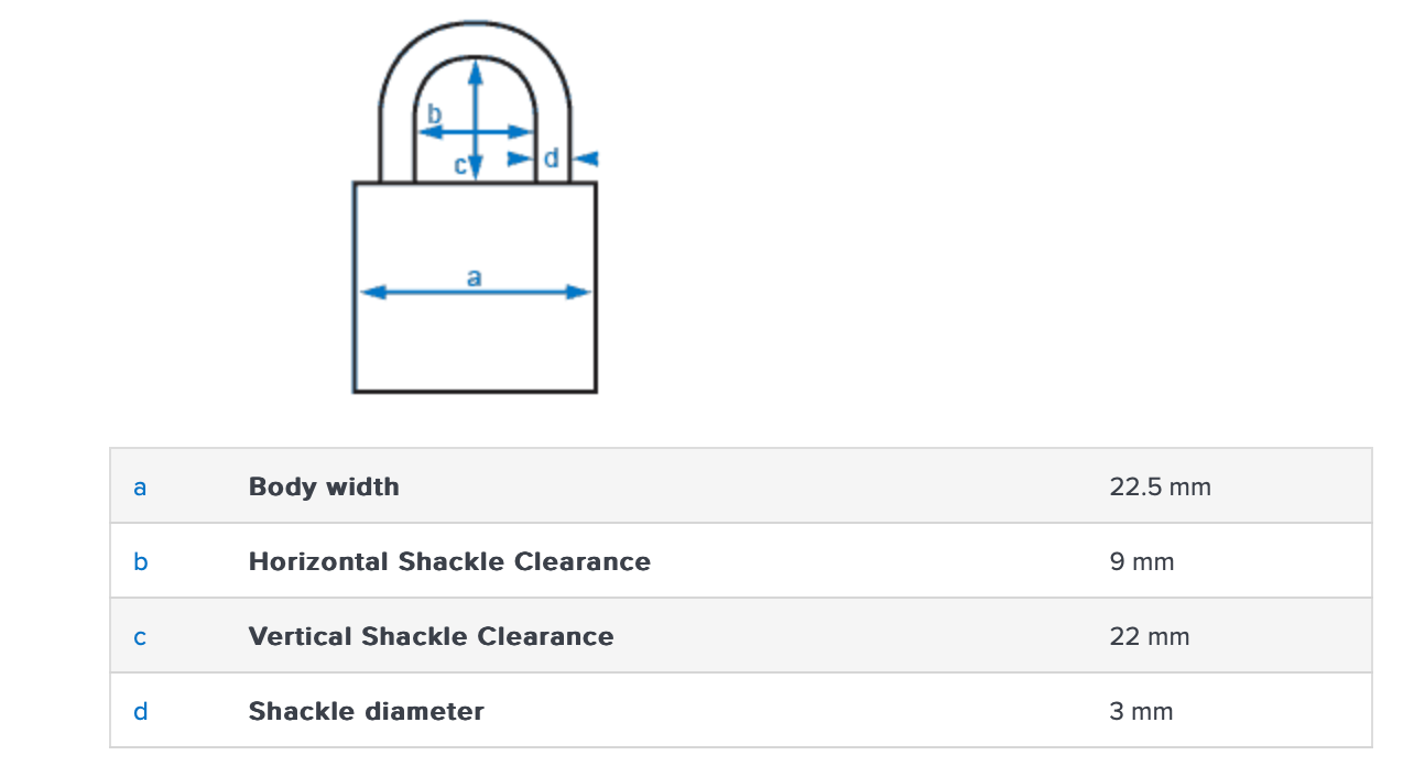 Abus 145/20 Combination Padlock Yellow