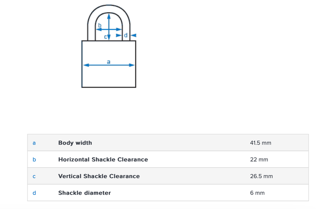 Abus 165IB/40 Weather Resistant Combination Padlock