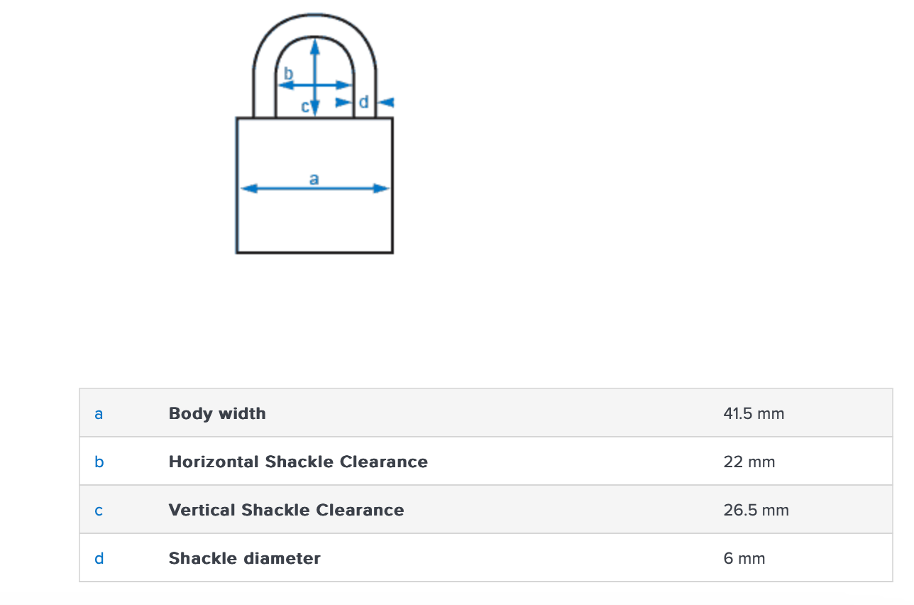Abus 165IB/40 Weather Resistant Combination Padlock