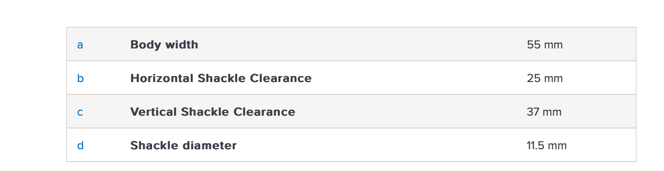 Abus 83/55 Hardened Steel Bodied Padlock