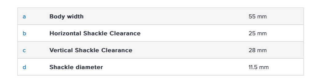 Abus 83CS/55 Hardened Steel Bodied Padlock
