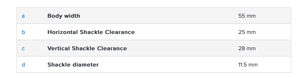 Abus 83CS/55 Hardened Steel Bodied Padlock