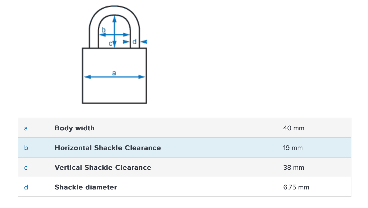 Abus 74/40 Loto Padlock Triple Pack
