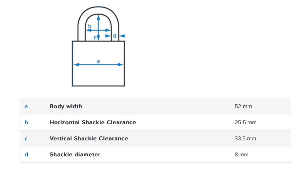Abus 158/50 50mm Combination Padlock