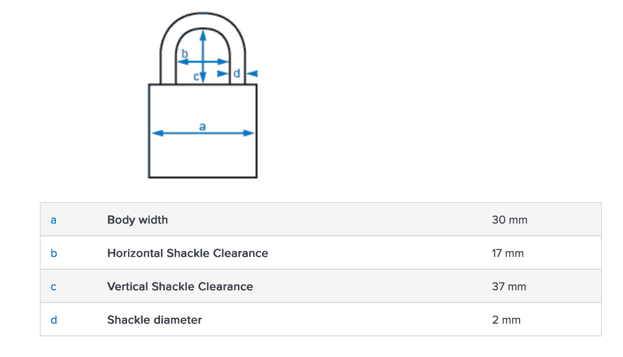 Abus 184TSA/20 Flexible Steel Cable Padlock