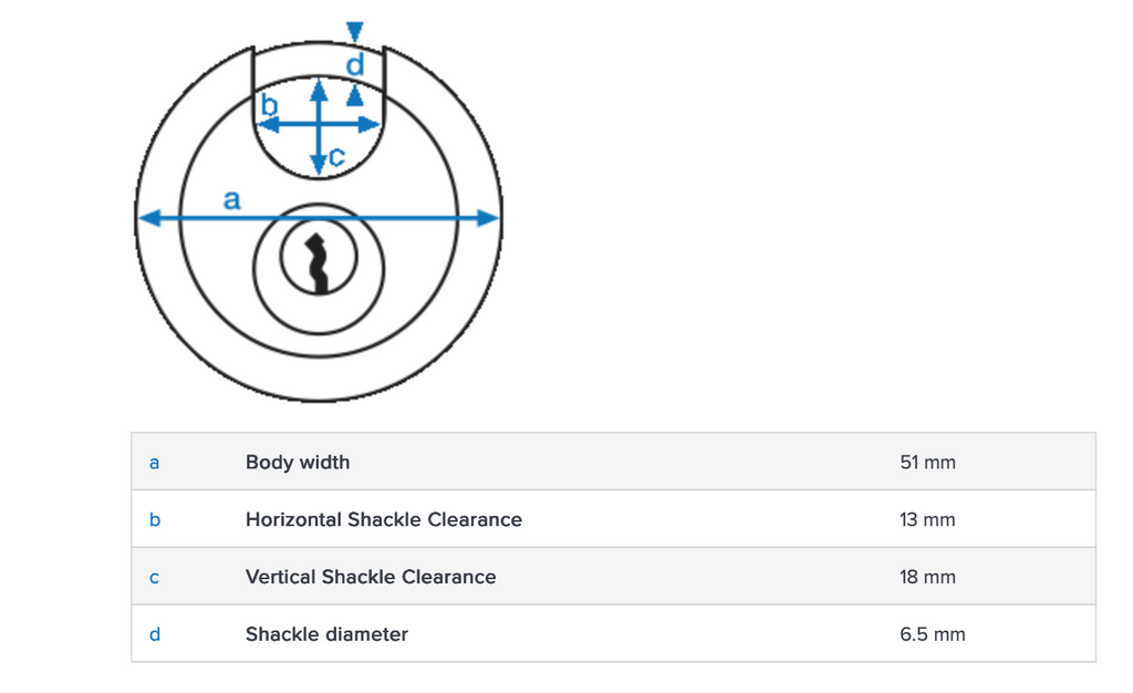 Abus 24IB/50 Stainless Steel Diskus Padlock