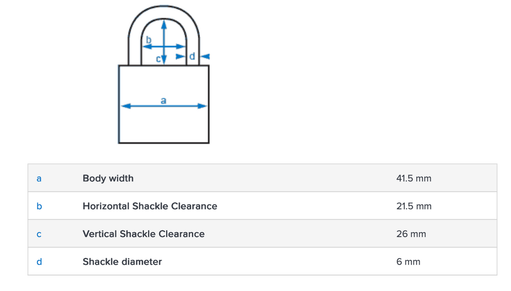Abus 144/40 Combination Padlock Silver