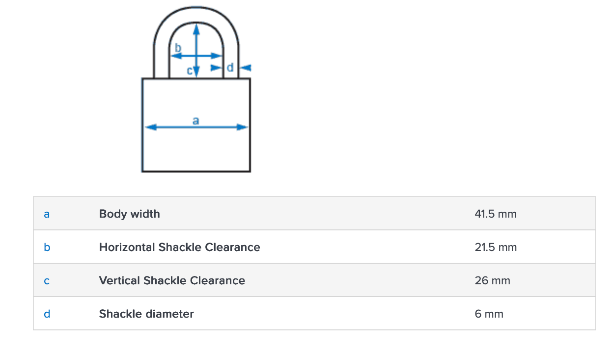 Abus 144/40 Combination Padlock Silver