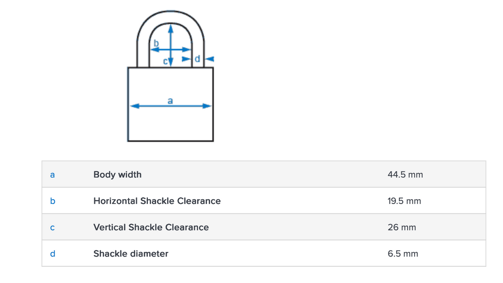 Abus 155/40 Combination Padlock