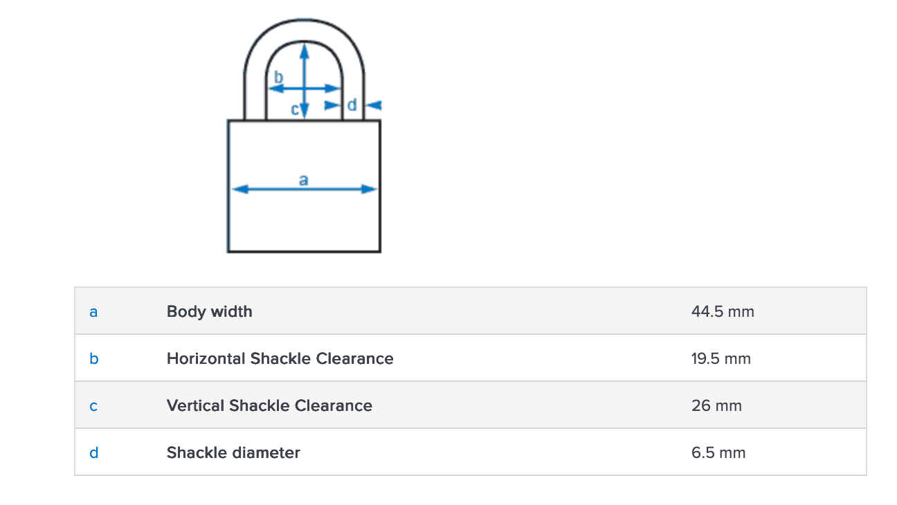 Abus 155/40 Combination Padlock