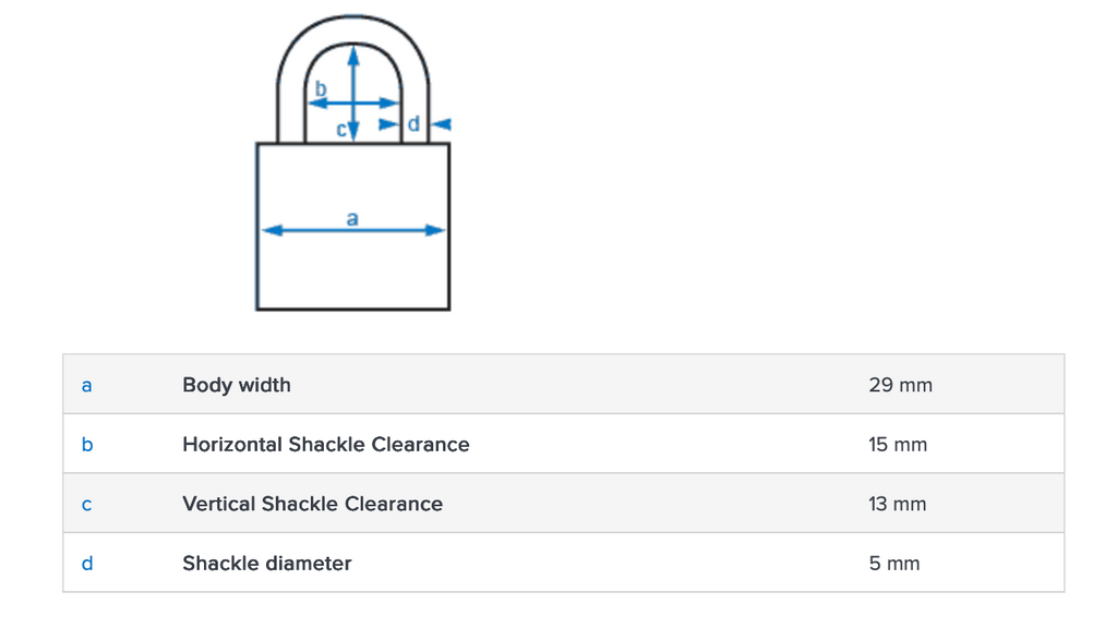 Abus 55/30 30mm Brass Padlock