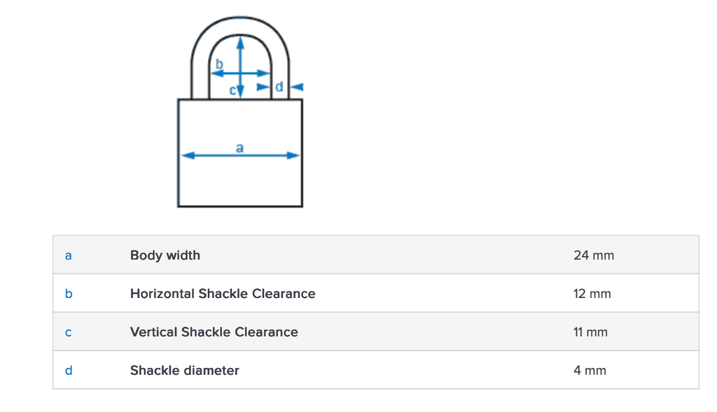 Abus 55/25 25mm Brass Padlock